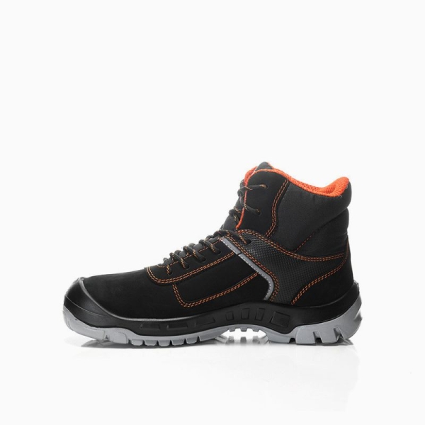JORI-Sicherheitsschn�rstiefel, jo_COLOUR orange Mid S3, schwarz/orange
