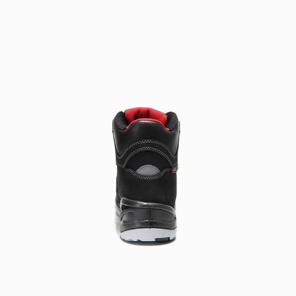 ELTEN-S3-Schn�rstiefel, Sicherheits-Arbeits-Berufs-Schuhe, Hochschuhe,, TILL BOA MID,  ESD, schwarz/rot