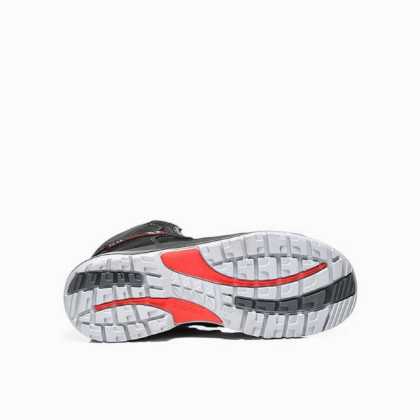 ELTEN-S3-Schn�rstiefel, Sicherheits-Arbeits-Berufs-Schuhe, Hochschuhe,, TILL BOA MID,  ESD, schwarz/rot