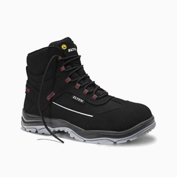 ELTEN-S3-ERGO-ACTIVE-Sicherheitshochschuhe, MATTHEW Mid, ESD, Fußtyp 3, schwarz