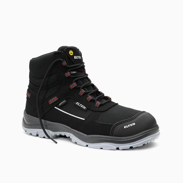 ELTEN-S3-ERGO-ACTIVE-Sicherheitshochschuhe, MATTHEW Pro GTX Mid , ESD, Fußtyp 2, schwarz