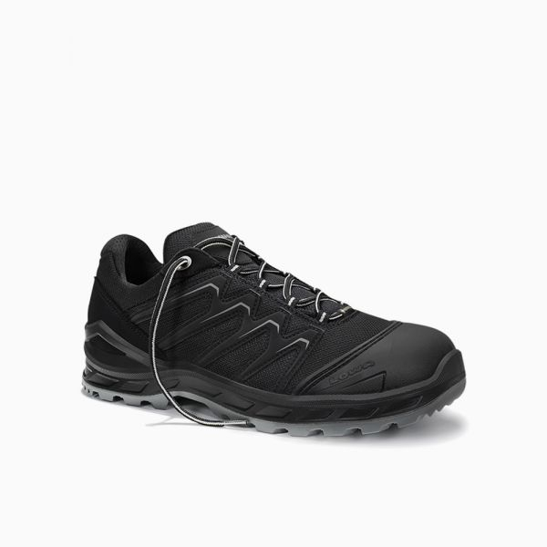 ELTEN-LOWA-S3-Sicherheitshalbschuhe, LARROX Work GTX black-grey Lo, CI, schwarz/grau