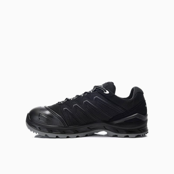 ELTEN-LOWA-S3-Sicherheitshalbschuhe, LARROX Work GTX black-grey Lo, CI, schwarz/grau