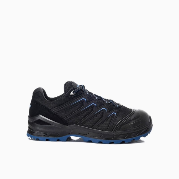 ELTEN-LOWA-S3-Sicherheitshalbschuhe, LARROX Work GTX black-blue Lo, CI, schwarz/blau