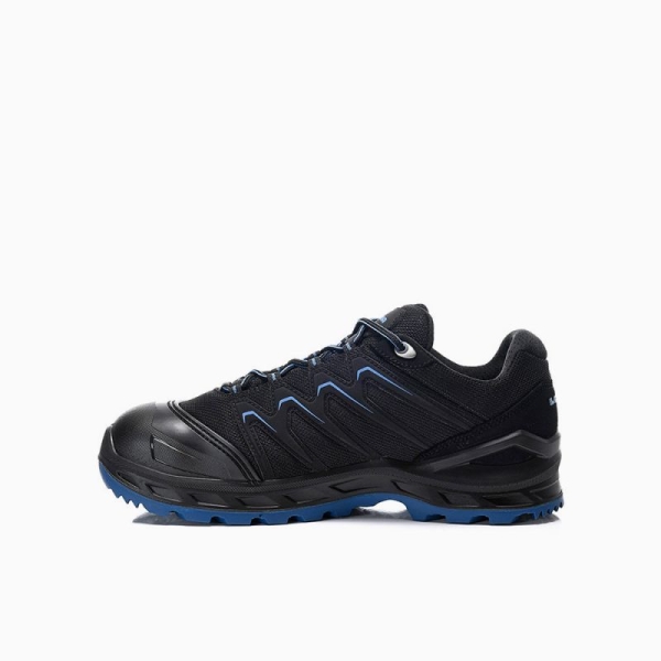 ELTEN-LOWA-S3-Sicherheitshalbschuhe, LARROX Work GTX black-blue Lo, CI, schwarz/blau