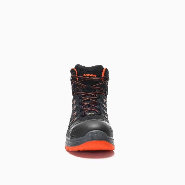ELTEN-S3-Schn�rstiefel, Sicherheits-Arbeits-Berufs-Schuhe, Hochschuhe, LARROX Work GTX black Mid, CI, schwarz