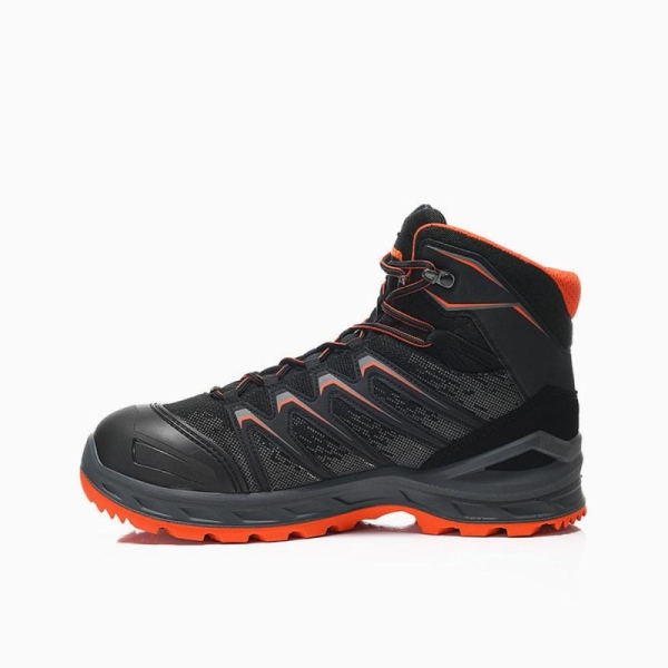 ELTEN-S3-Schn�rstiefel, Sicherheits-Arbeits-Berufs-Schuhe, Hochschuhe, LARROX Work GTX black Mid, CI, schwarz