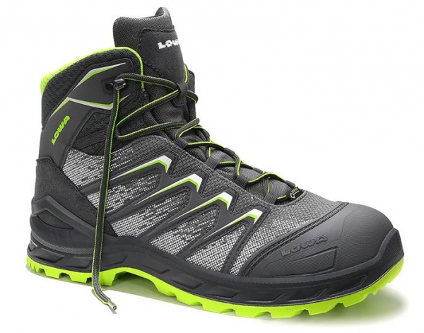 ELTEN-S3-Schnrstiefel, Sicherheits-Arbeits-Berufs-Schuhe, Hochschuhe, LARROX Work GTX grex Mid, CI, grau