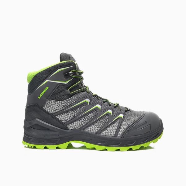 ELTEN-S3-Schn�rstiefel, Sicherheits-Arbeits-Berufs-Schuhe, Hochschuhe, LARROX Work GTX grex Mid, CI, grau