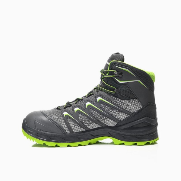 ELTEN-S3-Schn�rstiefel, Sicherheits-Arbeits-Berufs-Schuhe, Hochschuhe, LARROX Work GTX grex Mid, CI, grau