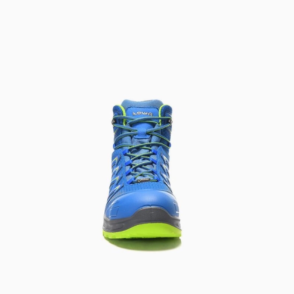 ELTEN-S3-Schn�rstiefel, Sicherheits-Arbeits-Berufs-Schuhe, Hochschuhe, LARROX Work GTX blue Mid, CI, blau