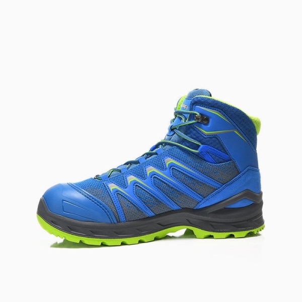 ELTEN-S3-Schn�rstiefel, Sicherheits-Arbeits-Berufs-Schuhe, Hochschuhe, LARROX Work GTX blue Mid, CI, blau