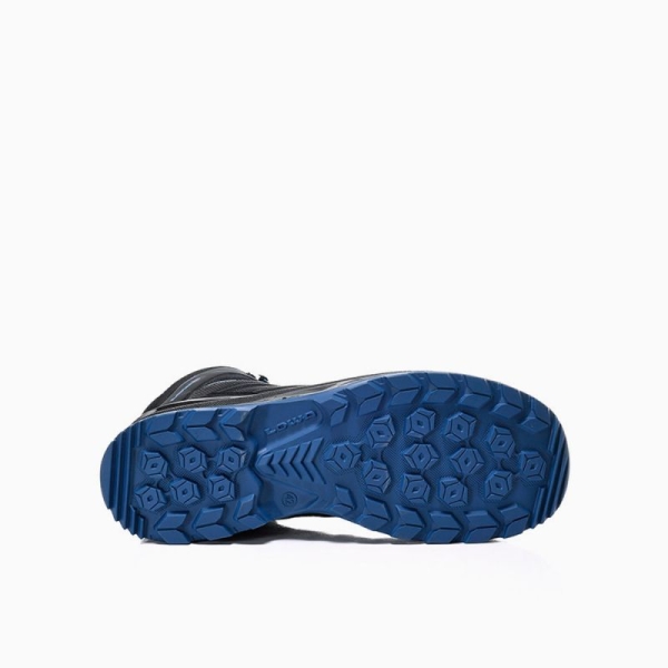 ELTEN-LOWA-S3-Sicherheitshochschuhe, LARROX Work GTX black-blue Mid, CI, schwarz/blau