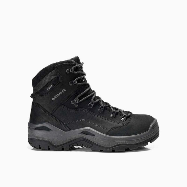 ELTEN-S3-Schn�rstiefel, Sicherheits-Arbeits-Berufs-Schuhe, Hochschuhe, RENEGADE Work GTX black Mid, CI, schwarz