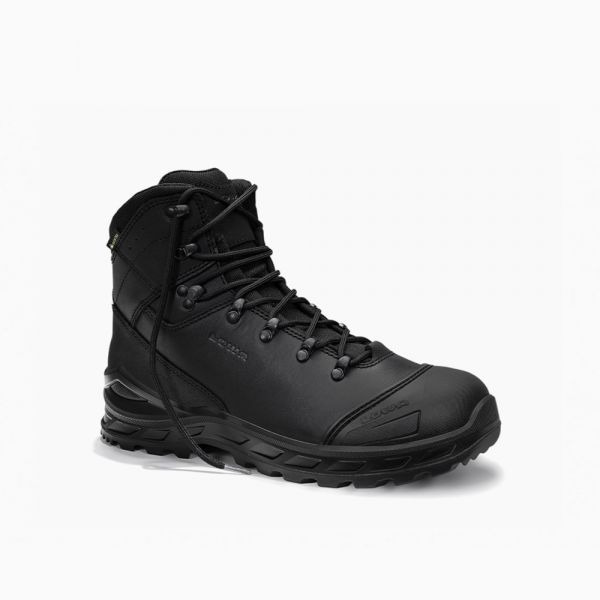 ELTEN-LOWA-S3-Sicherheitshochschuhe, LEONARDO WORK LX PRO GTX black Mid, schwarz