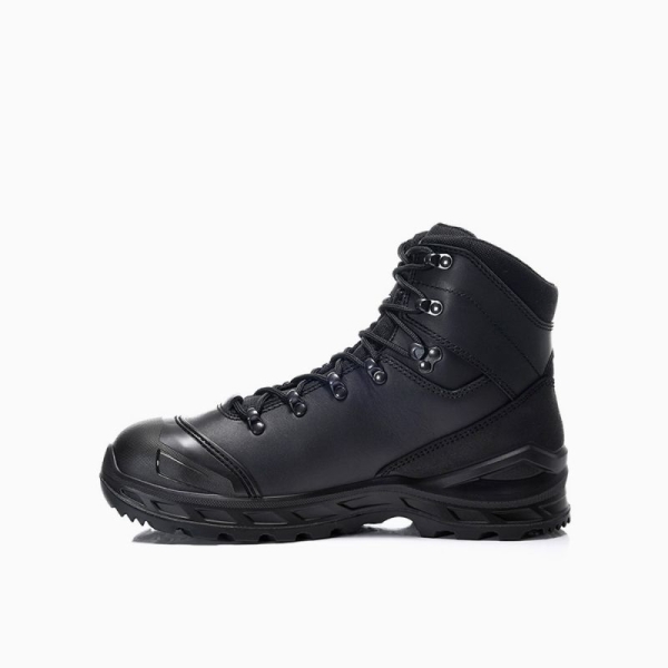 ELTEN-LOWA-S3-Sicherheitshochschuhe, LEONARDO WORK LX PRO GTX black Mid, schwarz