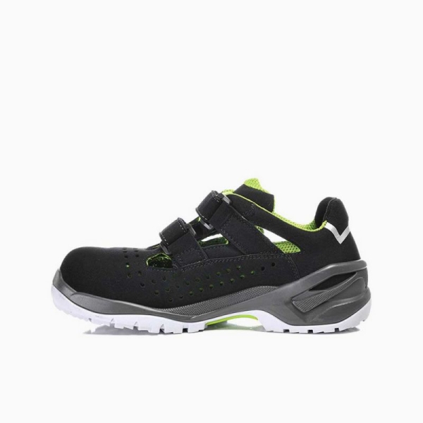 ELTEN-S1P-Sicherheits-Arbeits-Berufs-Schuhe, Halbschuhe, IMPULSE GREEN EASY ESD, schwarz