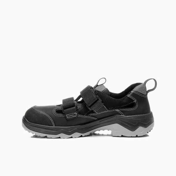 ELTEN-S1P-Sicherheits-Arbeits-Berufs-Sandalen, mit Klettverschluss, LASLO ESD, schwarz