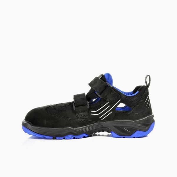 ELTEN-S1-Sicherheits-Arbeits-Berufs-Sandalen, AMBITION BLUE EASY, ESD, schwarz / blau