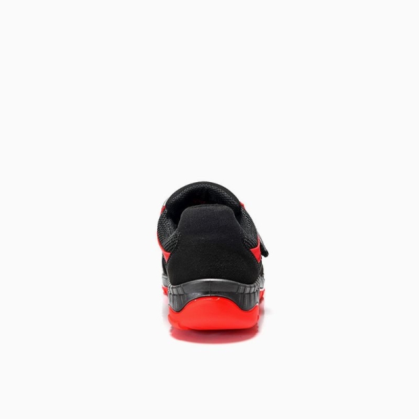 ELTEN-S1P-Arbeits-Berufs-Sicherheits-Sandalen, LONNY red Easy, schwarz/rot