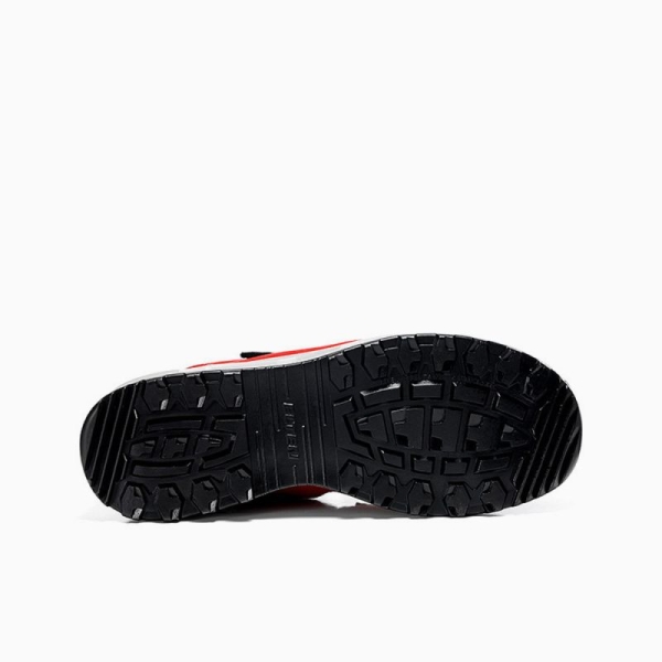 ELTEN-S1-WELLMAXX-Sicherheitssandale, TRAVIS Esay, ESD, grau-rot