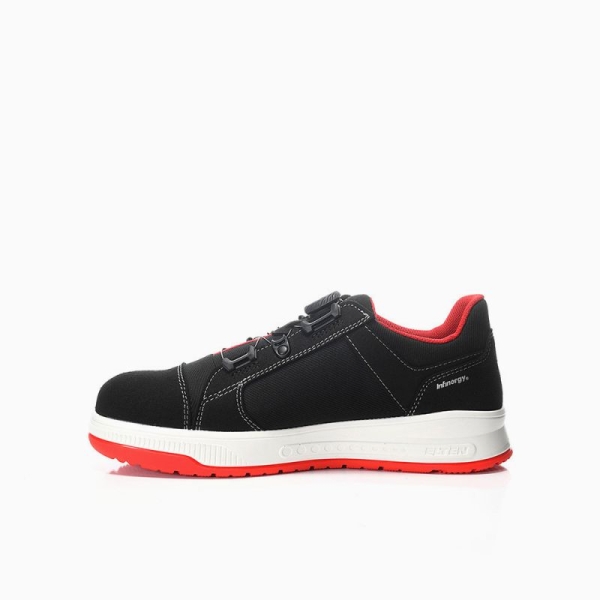 ELTEN Sicherheitshalbschuh, ISAAK XXST BOA� black-red Low ESD S2