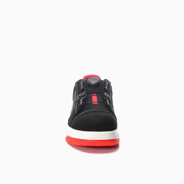 ELTEN Sicherheitshalbschuh, ISAAK XXST BOA� black-red Low ESD S2