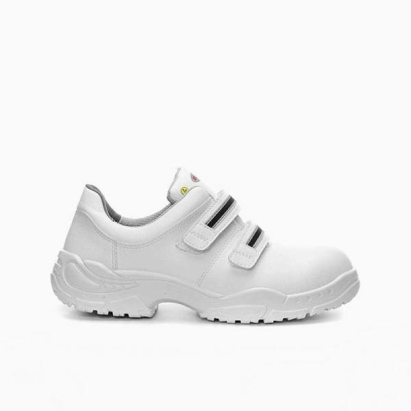 ELTEN-Footwear, S3-Arbeits-Berufs-Sicherheits-Halbschuh, WHITE STRAP LOW ESD, wei�