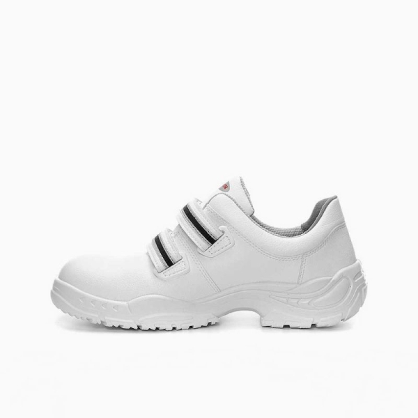 ELTEN-Footwear, S3-Arbeits-Berufs-Sicherheits-Halbschuh, WHITE STRAP LOW ESD, wei�