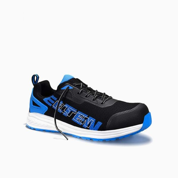 ELTEN-S1P, Sicherheitshalbschuhe, BATIS, black-blue Low ESD, schwarz/blau