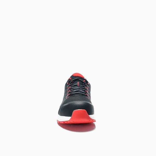 ELTEN-S1P, Sicherheitshalbschuhe, LIVAS, black-red Low ESD, schwarz/rot