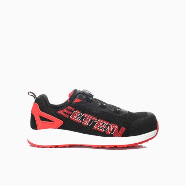 ELTEN-Sicherheitsschn�rstiefel BATIS BOA� black-red Low ESD S1PL