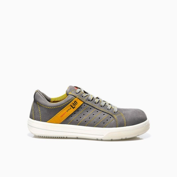 ELTEN-S1-Sicherheits-Arbeits-Berufs-Schuhe, Halbschuhe, BREEZER GREY LOW ESD, grau