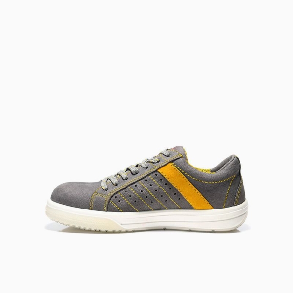 ELTEN-S1-Sicherheits-Arbeits-Berufs-Schuhe, Halbschuhe, BREEZER GREY LOW ESD, grau