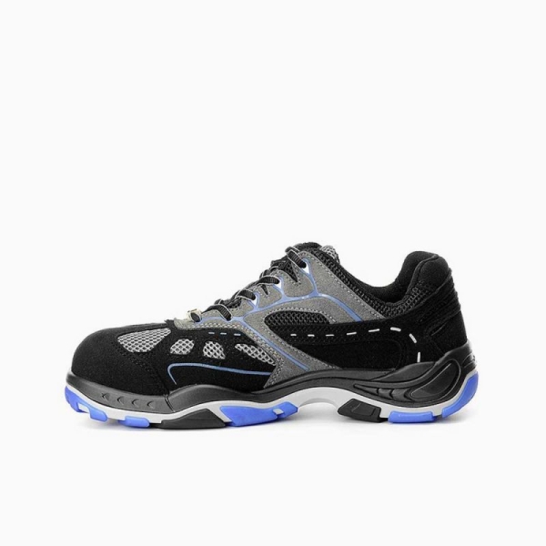 ELTEN-S1-Sicherheits-Arbeits-Berufs-Schuhe, Halbschuhe, EASY BLUE ESD, schwarz/blau