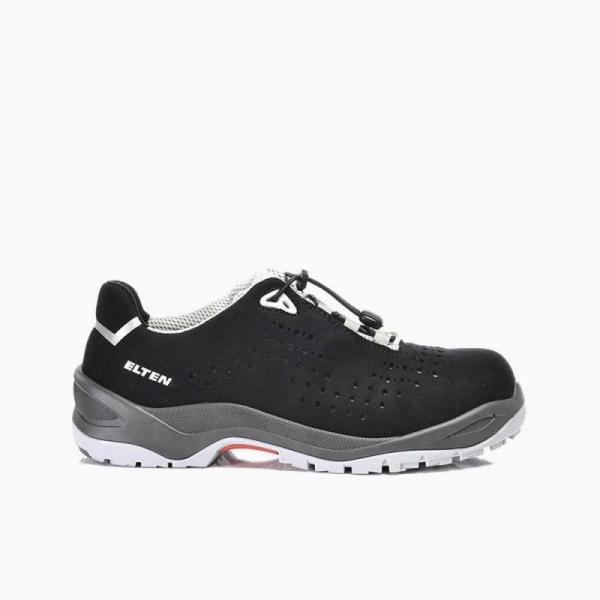 ELTEN-S1-Sicherheits-Arbeits-Berufs-Schuhe, Halbschuhe, IMPULSE GREY LOW, ESD, schwarz/grau