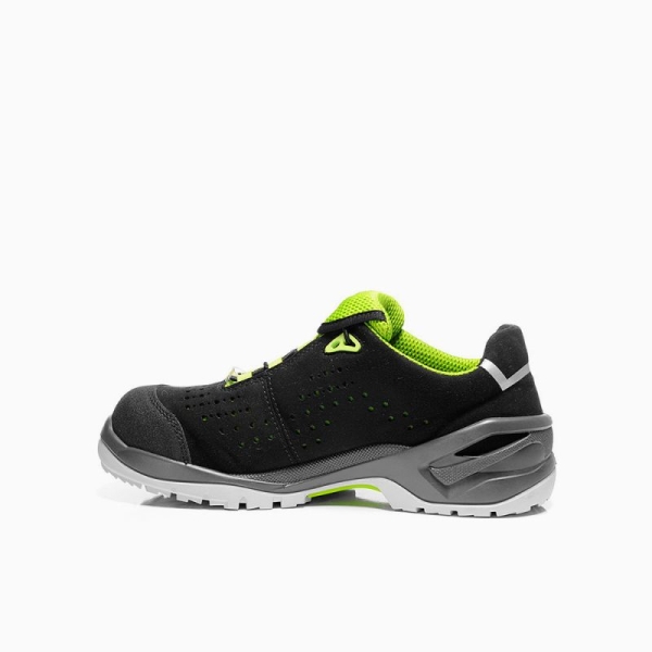 ELTEN-S1P-Sicherheits-Arbeits-Berufs-Schuhe, Halbschuhe, IMPULSE GREEN LOW ESD, schwarz