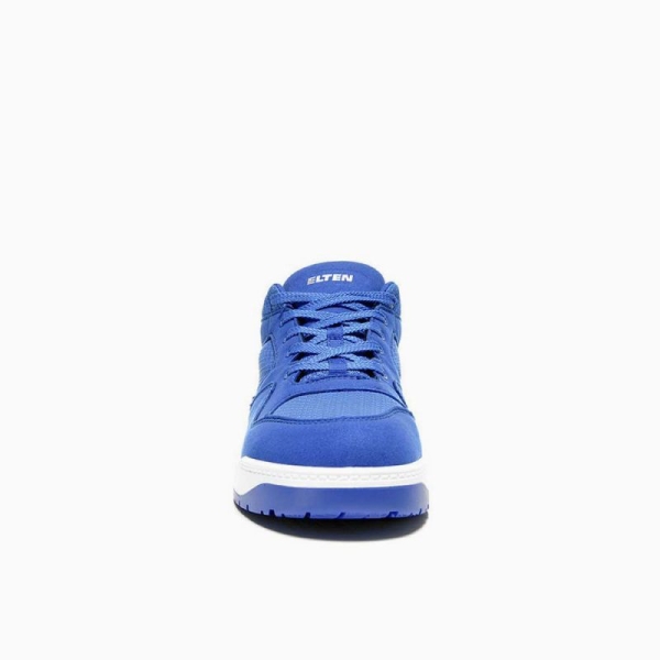 ELTEN-S1P-Sicherheits-Arbeits-Berufs-Schuhe, Halbschuhe, MAVERICK BLUE LOW ESD, blau