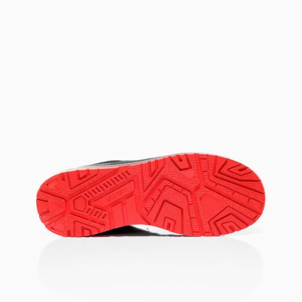 ELTEN-S3-Sicherheits-Arbeits-Berufs-Schuhe, Halbschuhe, MAVERICK BLACK-RED LOW, ESD, schwarz/rot