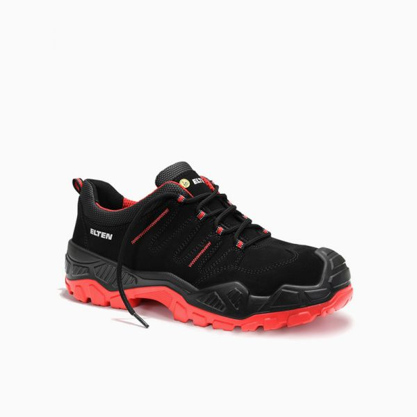 ELTEN-S3-Sicherheitshalbschuh, QUENTIN black-red low, ESD, schwarz-rot