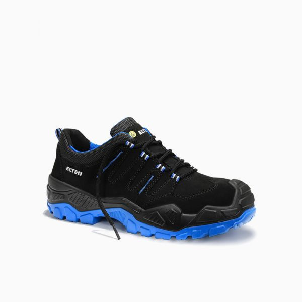 ELTEN-S3-Sicherheitshalbschuh, QUENTIN black-blue low, ESD, schwarz-blau