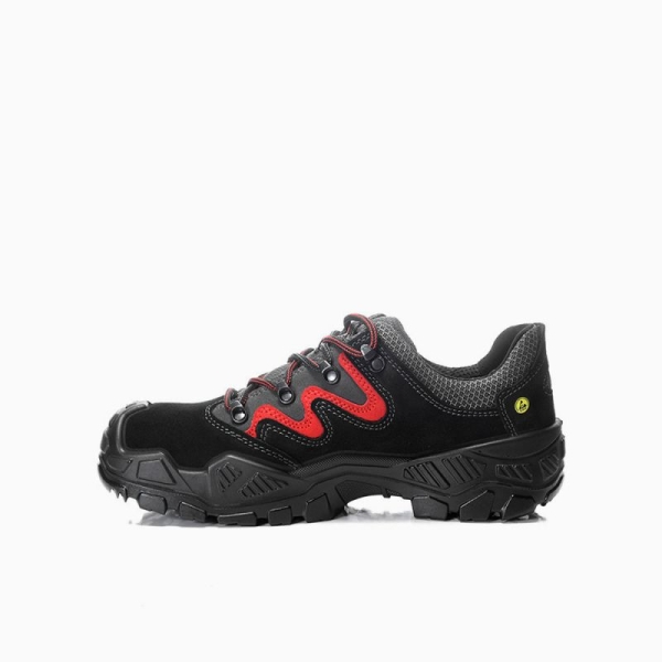 ELTEN-S2-Sicherheitshalbschuh, MICK black-red low, ESD, schwarz-rot