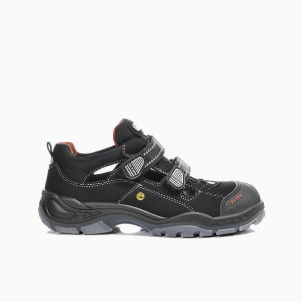ELTEN-S1P-Sicherheits-Arbeits-Berufs-Sandalen, SCOTT PRO ESD, mit �berkappe, schwarz