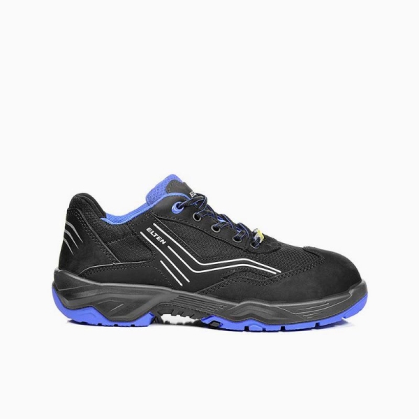 ELTEN-S1-Sicherheits-Arbeits-Berufs-Schuhe, Halbschuhe, AMBITION BLUE LOW, ESD, blau