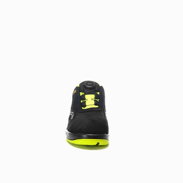 ELTEN-S2-Sicherheits-Arbeits-Berufs-Schuhe, Halbschuhe, AMBITION BOA LOW, ESD, schwarz/gelb
