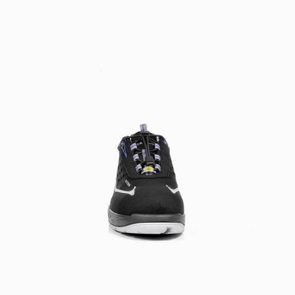 ELTEN-S1-Sicherheits-Arbeits-Berufs-Schuhe, Halbschuhe, RUSHER LOW, ESD, schwarz/grau