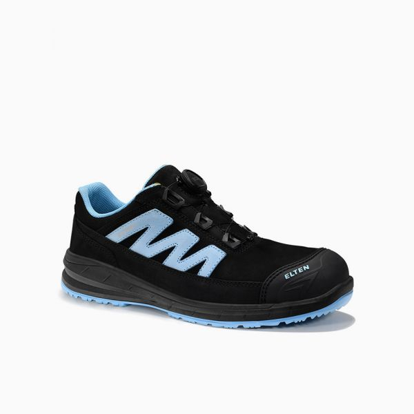 ELTEN-S3-Sicherheitshalbschuhe, MARTEN XXSports Pro Boa, black-blue Low ESD, schwarz/blau