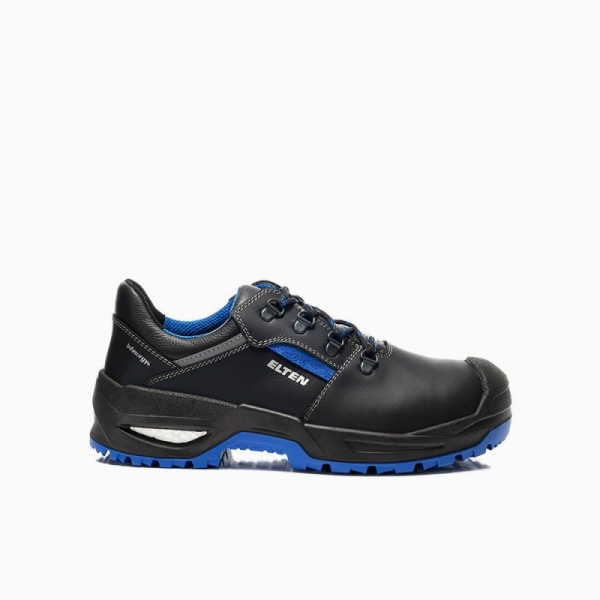ELTEN-S3-Sicherheitshalbschuhe, LEONARDO XXSG, black-blue Low ESD, schwarz/blau