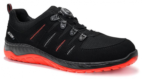 ELTEN-S3-Sicherheitsschuhe MADDOX BOA black-red Low ESD S3, schwarz/rot