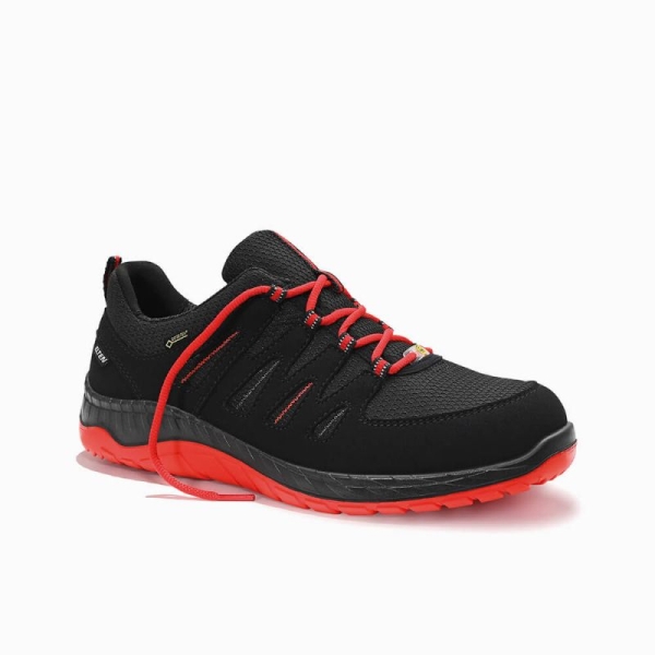 ELTEN-S3-Sicherheitshalbschuhe, MADDOX GTX W Low, ESD, CI schwarz-rot